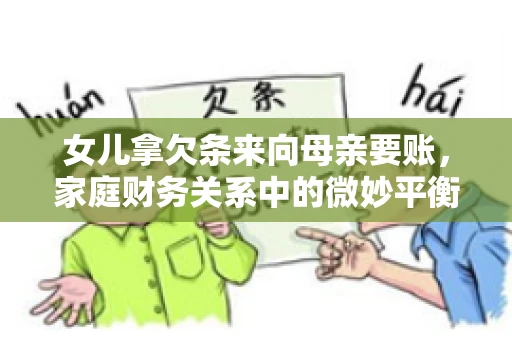 女儿拿欠条来向母亲要账，家庭财务关系中的微妙平衡