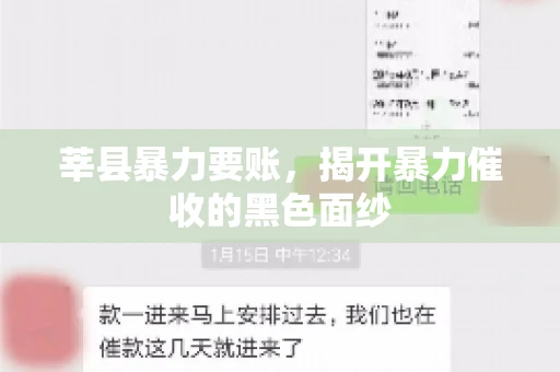 莘县暴力要账，揭开暴力催收的黑色面纱