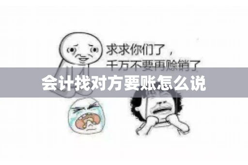 会计找对方要账怎么说 会计找对方要账怎么说
