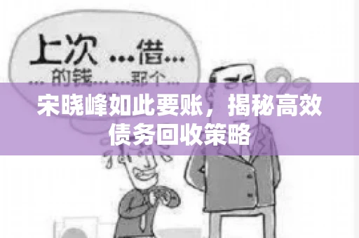 宋晓峰如此要账，揭秘高效债务回收策略