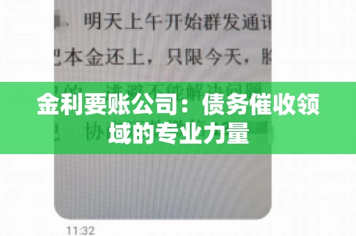 金利要账公司:债务催收领域的专业力量 金利要账公司:债务催收领域的专业力量
