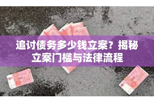 追讨债务多少钱立案？揭秘立案门槛与法律流程
